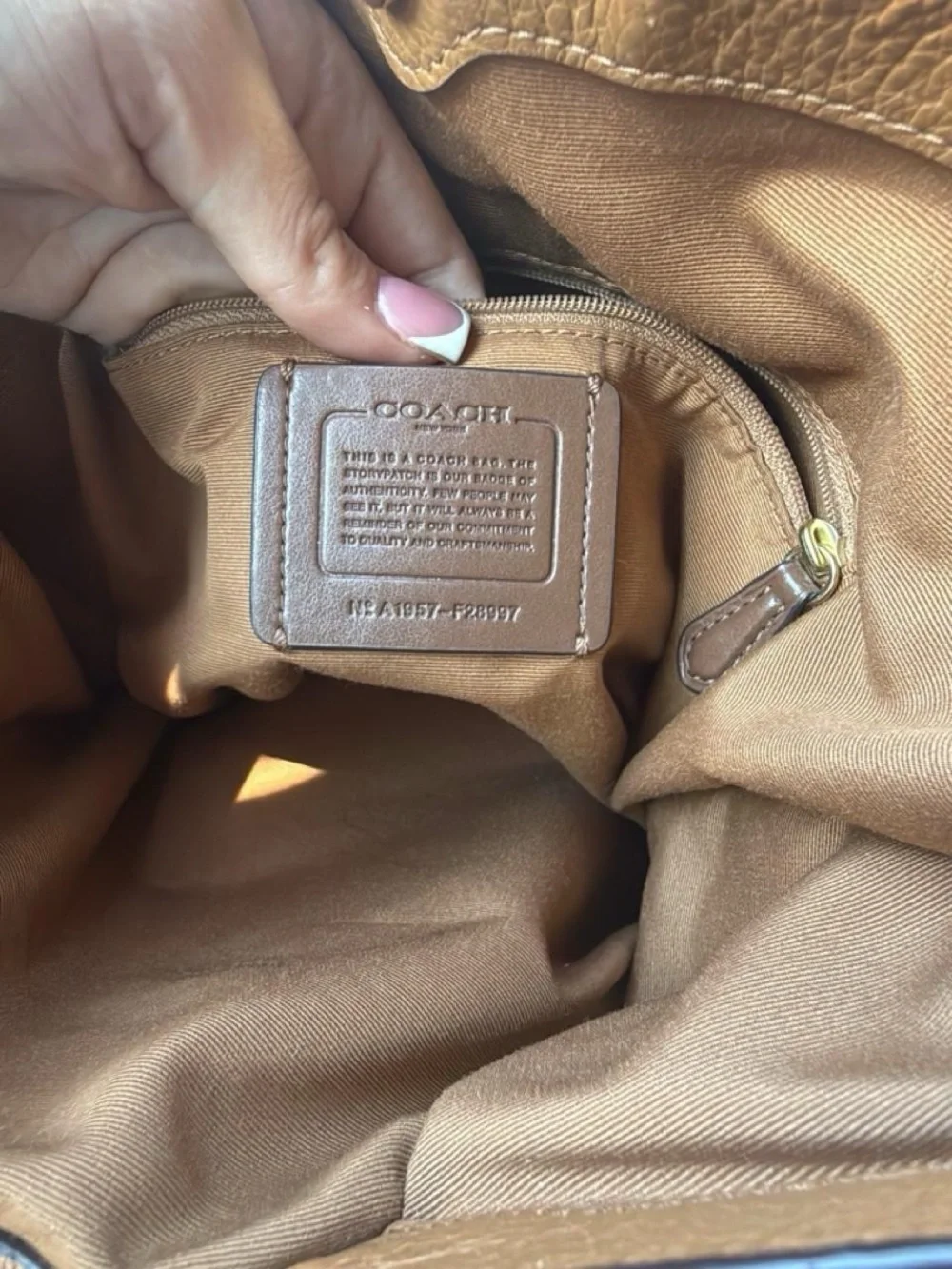 Coach Brown Leather Shoulder Bag